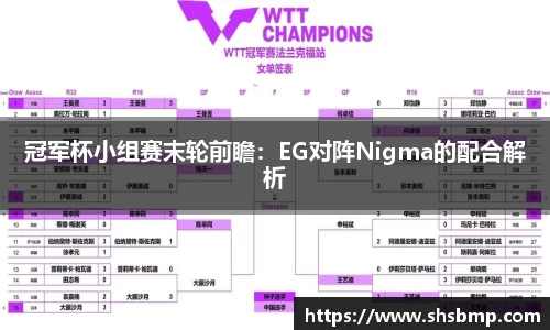 冠军杯小组赛末轮前瞻：EG对阵Nigma的配合解析